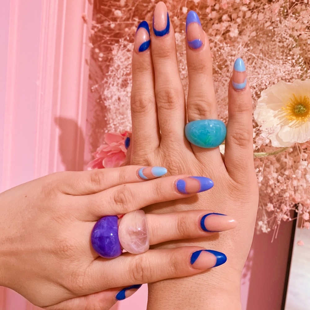 Chunky acrylic rings